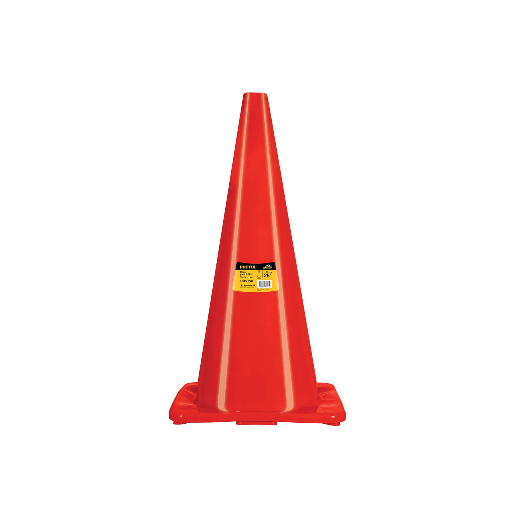 CONO DE PRECAUCION PRETUL DE 70 cm ALTO